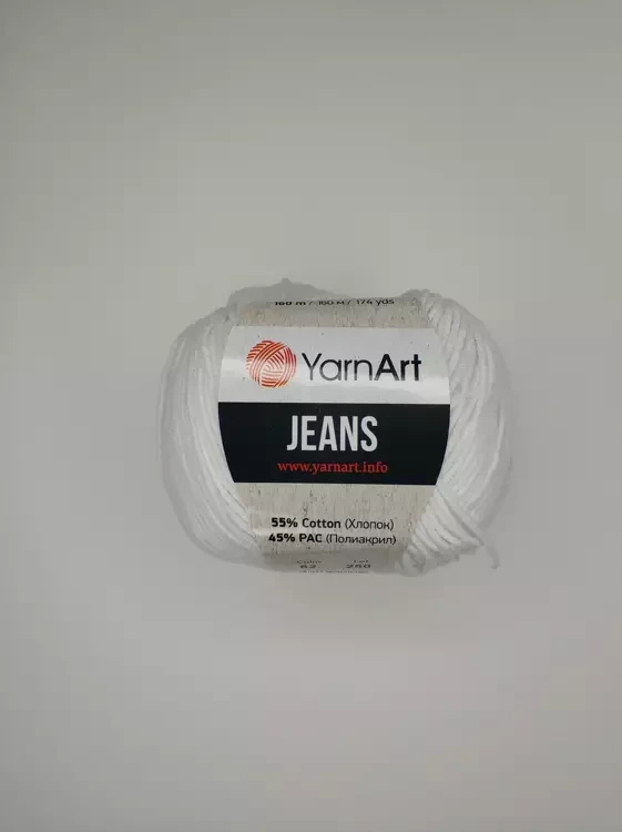 Yarnart Jeans (Ярнарт Джинс) 62 белый