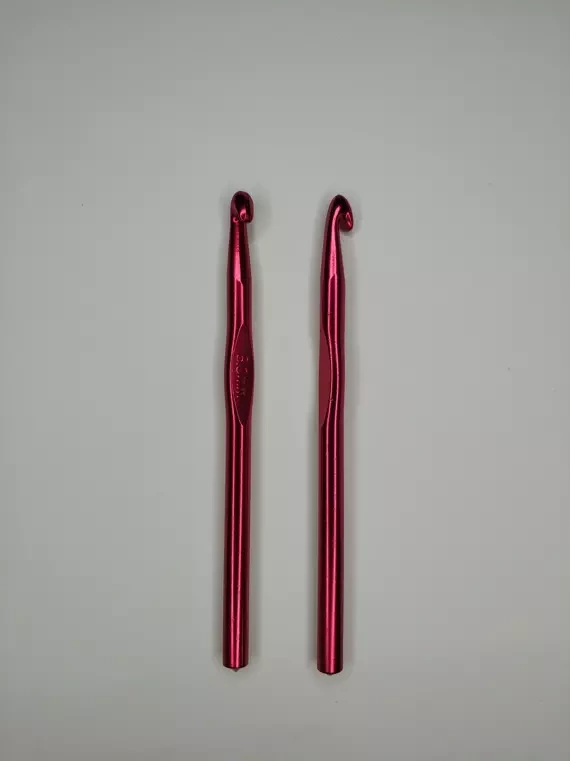 Крючок для вязания алюминиевый, 8 мм.