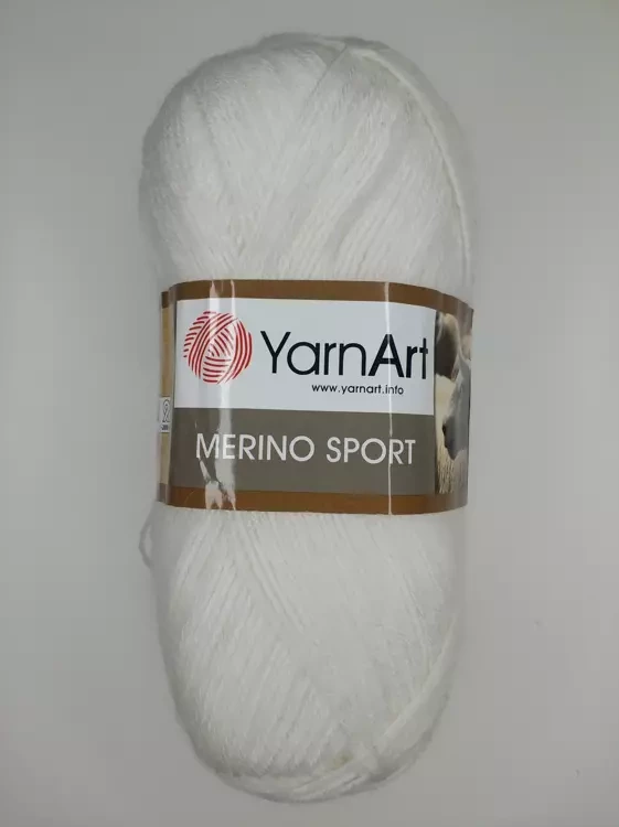 Yarnart Merino Sport (Ярнарт Мерино Спорт) 760 белый