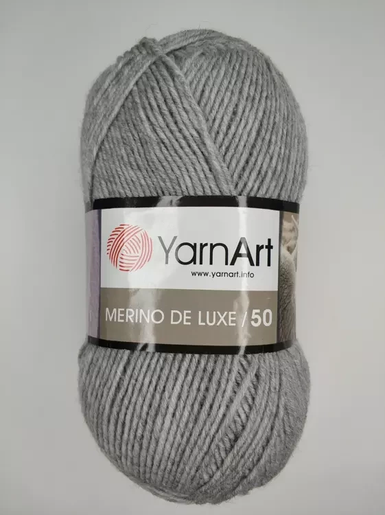 Пряжа Yarnart Merino de Luxe (Ярнарт Мерино Де люкс), серый 282