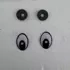 Глаза рисованные на безопасном креплении 20*14 мм. (пара)