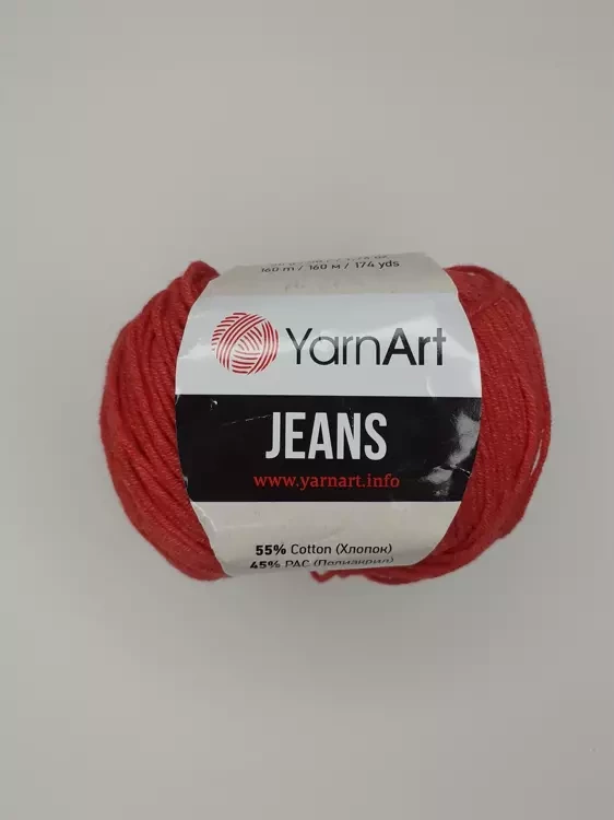 Yarnart Jeans (Ярнарт Джинс) 26 красный