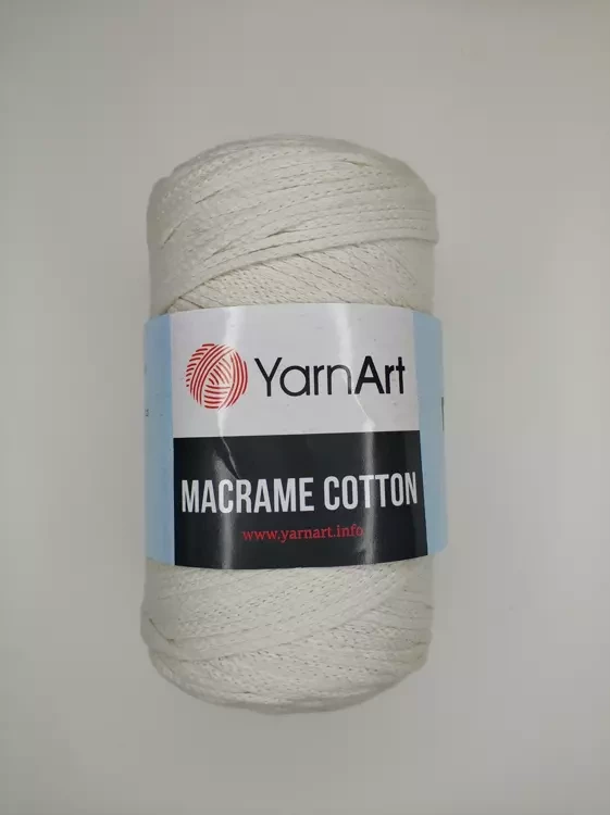 Пряжа Yarnart Makrame Cotton (Ярнарт Мараме Коттон), молочный 752