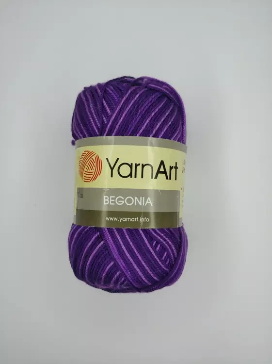 Пряжа Yarnart Begonia (Ярнарт Бегония меланж), 0068 фиолет