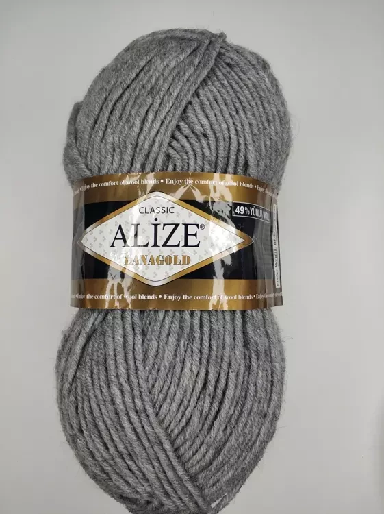 Alize Lanagold  classic ( Ализе Ланаголд классик) 21 серый меланж