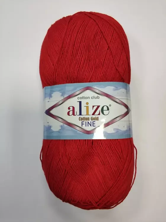 Alize Cotton Gold Fine (Ализе Коттон Голд Файн) 56 красный