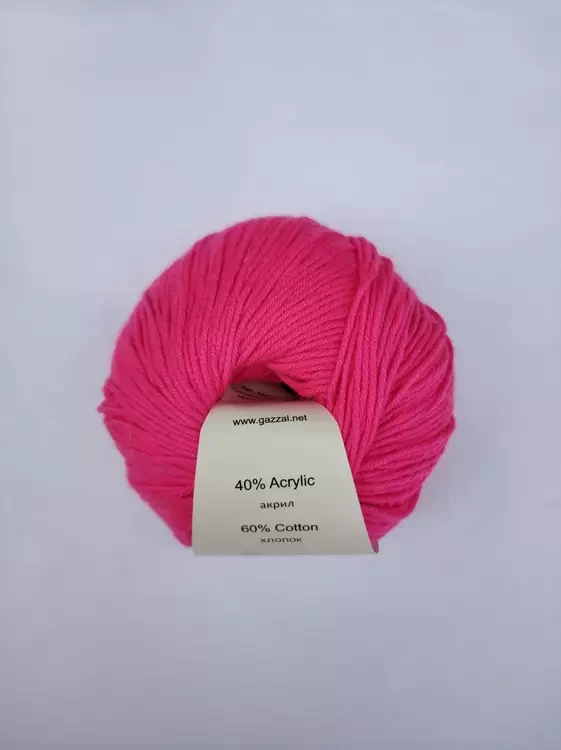 Gazzal Baby cotton (Газзал Бэби Коттон) 3461 розовый неон