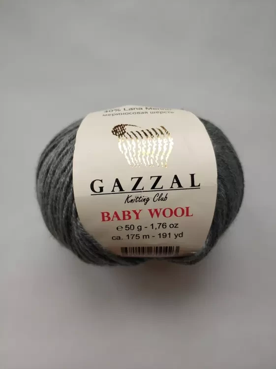 Baby Wool Gazzal (Бэби Вул Газзал) 818 серый