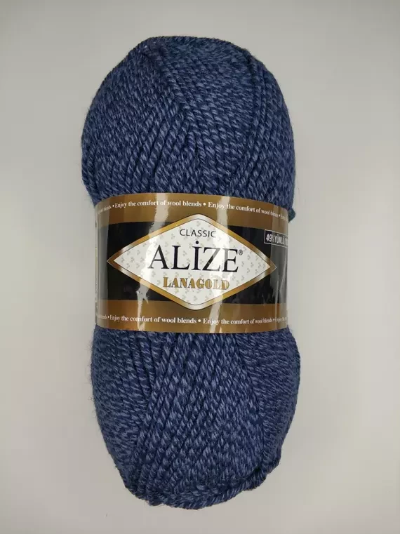 Alize Lanagold  classic ( Ализе Ланаголд классик) 901 сине-белый