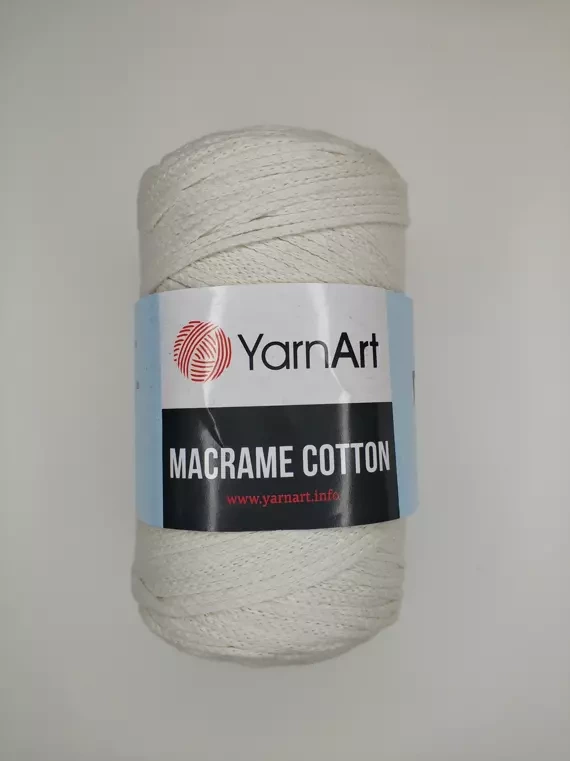 Пряжа Yarnart Makrame Cotton (Ярнарт Мараме Коттон), молочный 752
