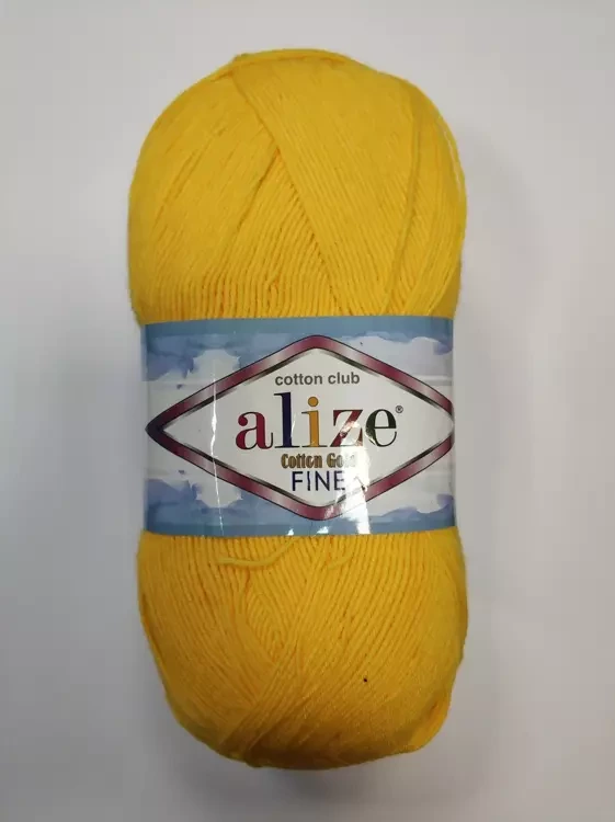 Alize Cotton Gold Fine (Ализе Коттон Голд Файн) 216 темно-желтый