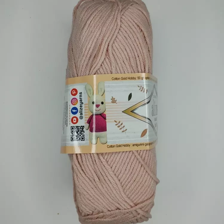 Cotton Gold Hobby Alize (Коттон Голд Хобби Ализе) 393 светло-розовый