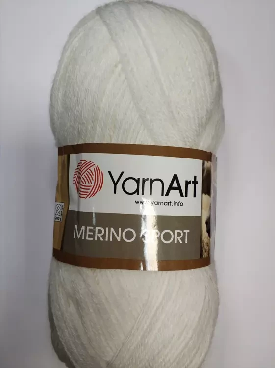 Yarnart Merino Sport (Ярнарт Мерино Спорт) 760 белый