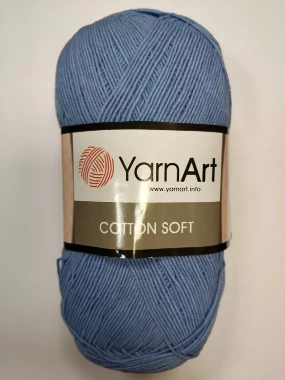 Cotton Soft Yarnart (Коттон Софт Ярнарт) 15 насыщенно голубой