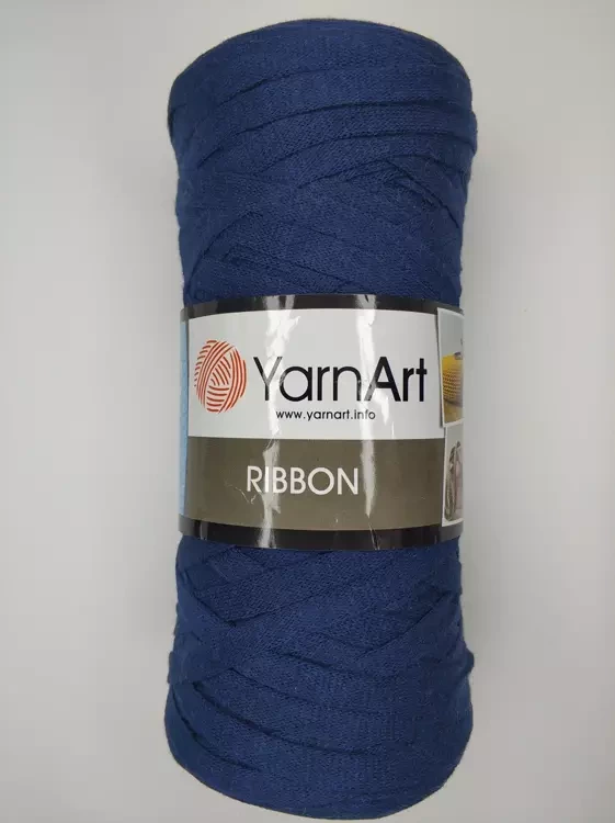 Пряжа Ribbon (Риббон), 784 т.синий