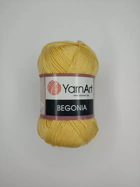 Пряжа Yarnart Begonia (Ярнарт Бегония), 4653 св.желтый