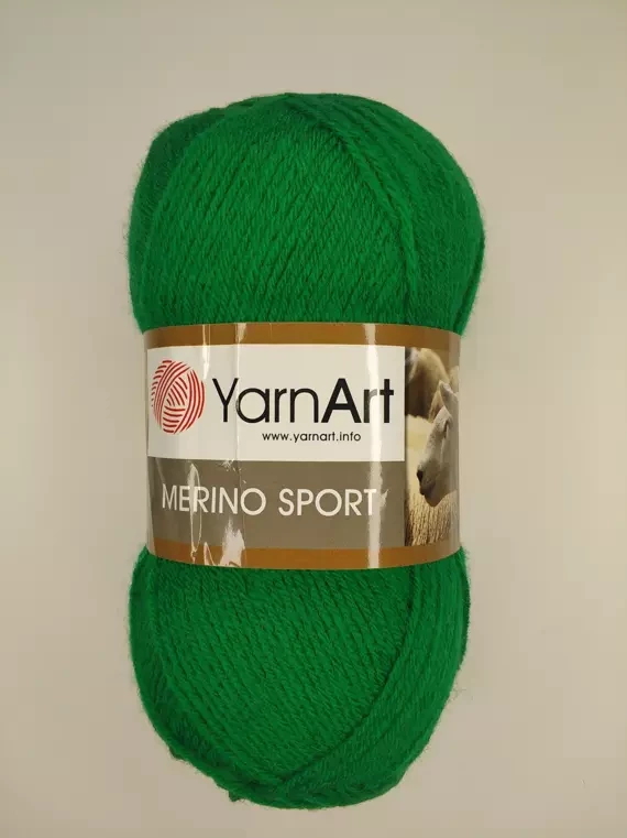 Yarnart Merino Sport (Ярнарт Мерино Спорт) 777 зеленый