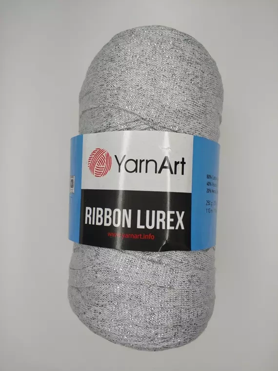 Пряжа Ribbon Lurex (Риббон Люрекс), 720 серебро